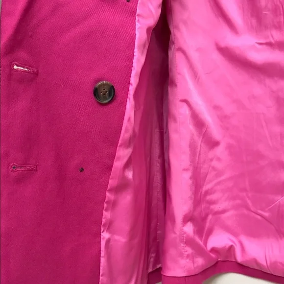 Vibrant Fuchsia Double-Breasted Blazer/ Oversize fit - Picture 4 of 9